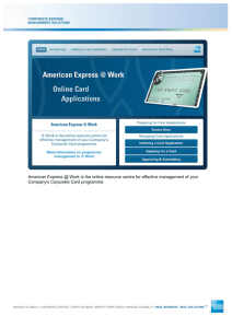 American Express @ Work is the online resource centre for effective