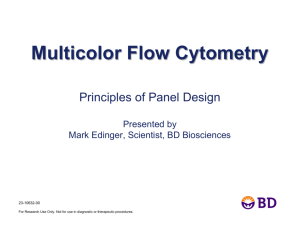 Multicolor Flow Cytometry: Principles of Panel