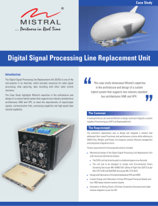 Digital Signal Processing Line Replacement Unit