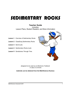 sedimentary rocks - Math/Science Nucleus