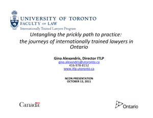 NCON Presentation - Internationally Trained Lawyers