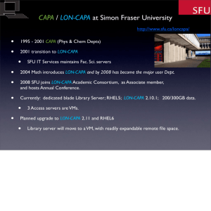 CAPA / LON-CAPA at Simon Fraser University