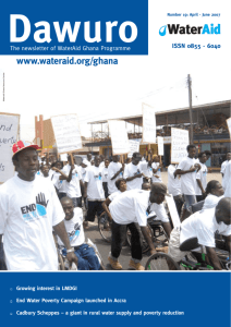 Dawuro - The newsletter of WaterAid Ghana