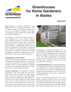 Greenhouses for Home Gardeners in Alaska