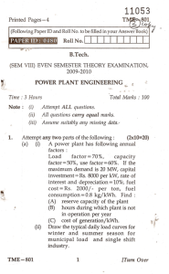 Power Plant Engineering-TME
