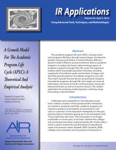 irapps33 - AiR - Association for Institutional Research