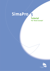SimaPro Tutorial The 'Wood example'
