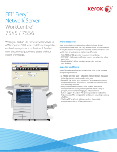 EFI® Fiery® Network Server WorkCentre® 7545 / 7556