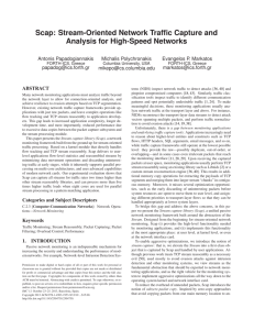 Scap: Stream-Oriented Network Traffic Capture and Analysis