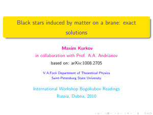 Black stars induced by matter on a brane: exact solutions