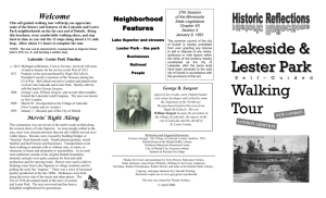 Lakeside Walking Tour  - Duluth Preservation Alliance