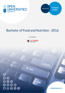 Bachelor of Food and Nutrition