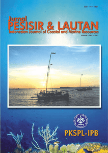 Jurnal Pesisir & Lautan Indonesian Journal of Coastal and Marine