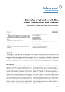 Bromination of hydrocarbons with CBr4, initiated - Beilstein