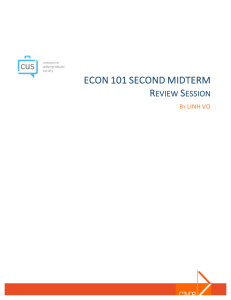 ECON 101: Gateman CMP Midterm Review Package