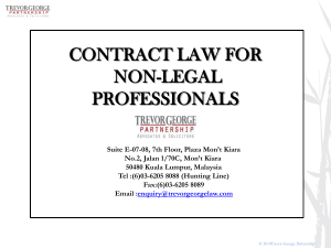 contract law for non-legal professionals