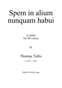 pdf of Spem in Alium - Choral Public Domain Library