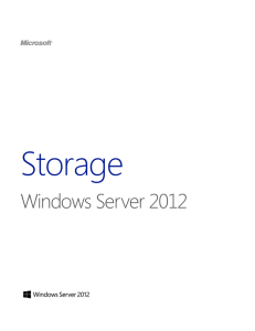 Windows Server 2012: Storage