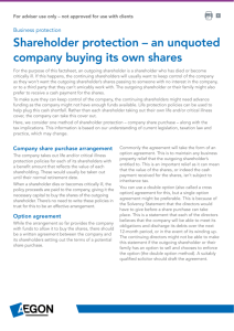 Shareholder protection – an unquoted company buying its own shares