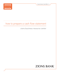 how to prepare a cash flow statement