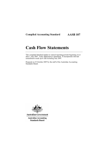 Cash Flow Statements - Australian Accounting Standards Board
