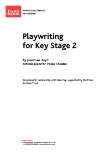Playwriting for Key Stage 2