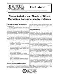 Characteristics and Needs of Direct Marketing Consumers in New