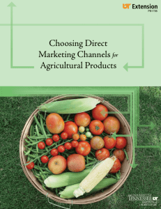 Choosing Direct Marketing Channels for Agricultural Products