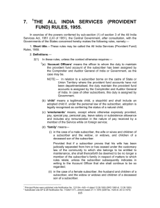 7. the all india services (provident fund) rules, 1955.