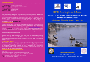 IGCP 582 Annual Meeting and Conference on TROPICAL RIVERS