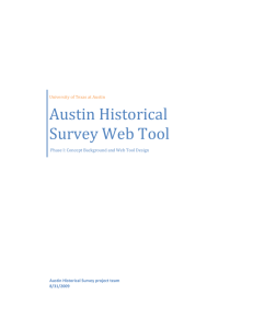 Austin Historical Survey Web Tool - University of Texas at Austin