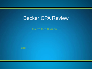 Becker CPA Review - Becker Puerto Rico