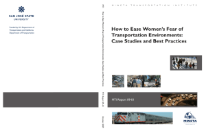 How to Ease Women's Fear of Transportation Environments: Case