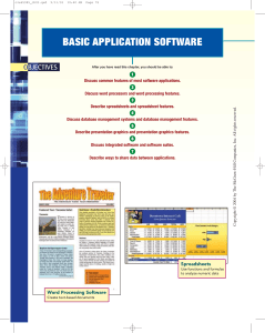 basic application software - McGraw-Hill