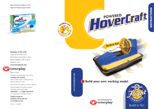 Hovercraft Instruction Booklet