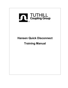 Hansen Quick Disconnect Training Manual
