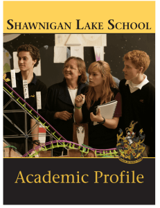 Academic Profile - Shawnigan Lake School
