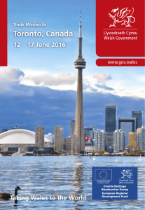Trade Mission Flyer - Canada - English - Business Wales