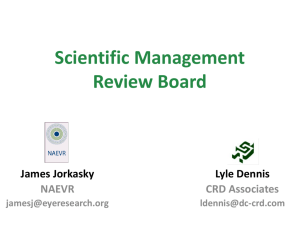 Scientific Management Review Board