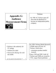 Appendix G: Audience Measurement Firms
