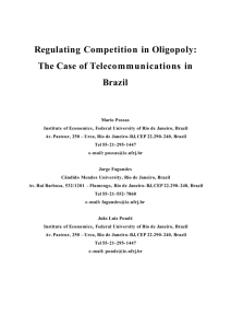 Regulating Competition in Oligopoly: The Case of