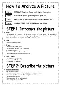 How to analyze a picture - Let's have fun with English
