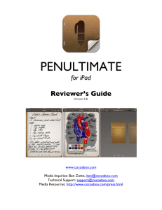 Penultimate Guide - iPads in Secondary Education