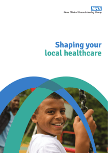 Shaping your local healthcare - NHS Nene Clinical Commissioning