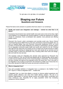 Shaping our Future - Plymouth City Council