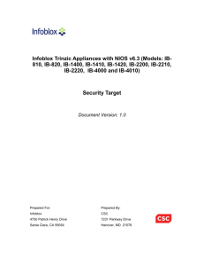 Infoblox Trinzic Appliances with NIOS v6.3