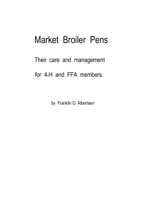 Market Broiler Pens