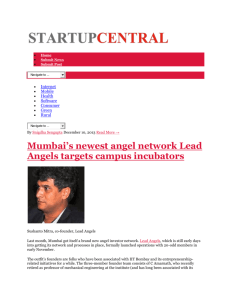 Mumbai's newest angel network Lead Angels targets campus