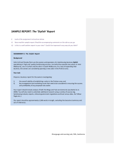 SAMPLE REPORT: The 'Stylish' Report