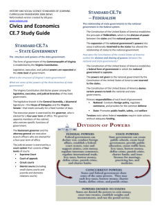 Civics and Economics CE.7 Study Guide